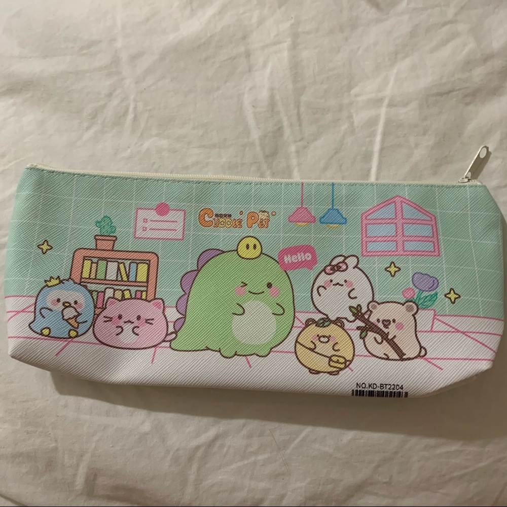 Dinosaur Family Zip Pencil Bag